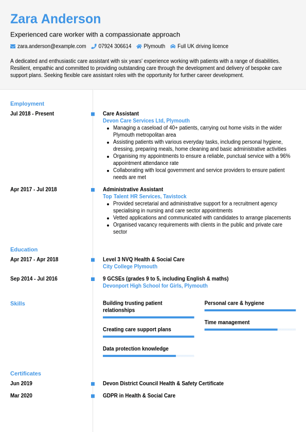 Retail CV example CVwizard Retail CV example CVwizard