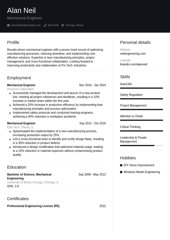 How to Put Shadowing on Resumes - How To Put Shadowing On Resumes Expert Tips And Examp Engineer Resume.1709877149123