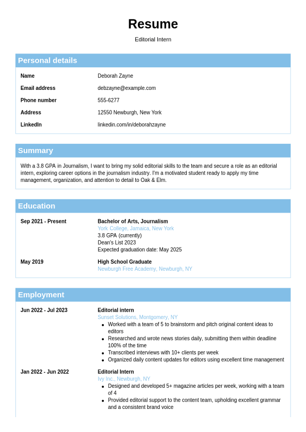 How to Put Shadowing on Resumes - How To Put Shadowing On Resumes Expert Tips And Examp Internship Resume.1711727219808