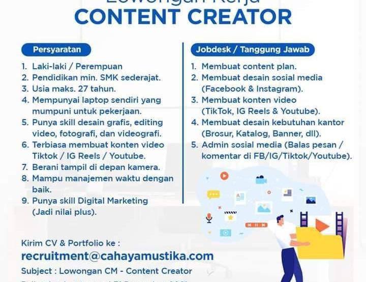 1. Iklan Lowongan di Media Sosial