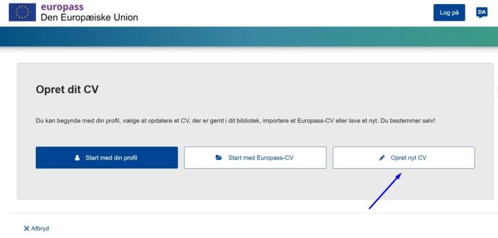 Oprette en profil