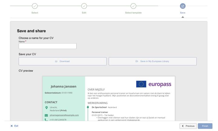 De laatste stap: downloaden en/of opslaan
